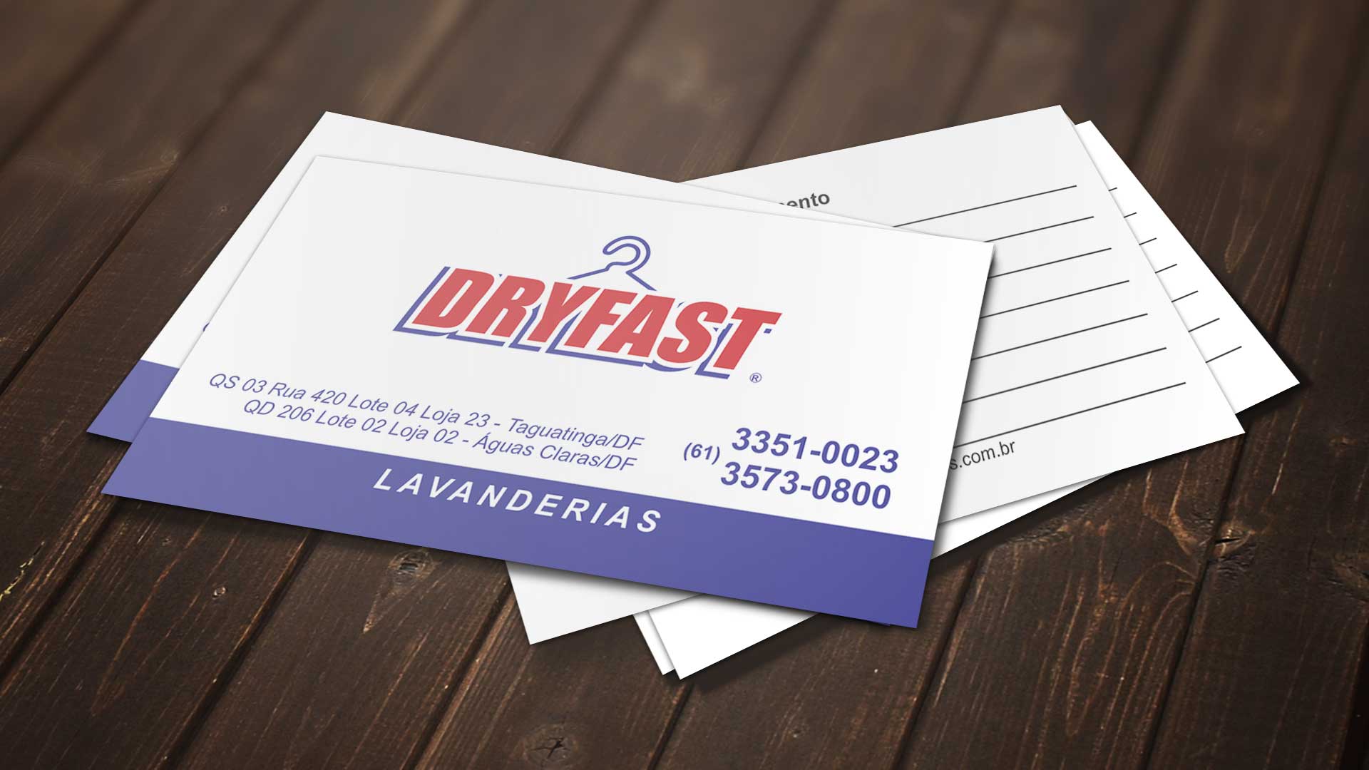 LDesigner - Cartão de Visita Dryfast Lavanderias